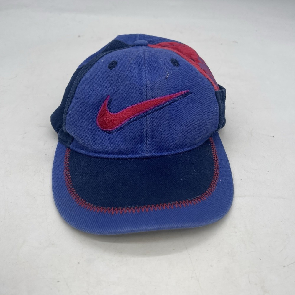 Vintage Nike Hat Cap Snapback 80s 90s Youth OSFA Pocket Spellout Swoosh Grail